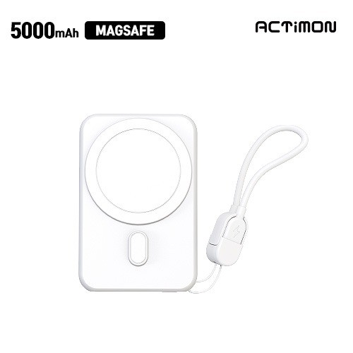 엑티몬 맥세이프 보조배터리 5000mAh 스트랩 포함