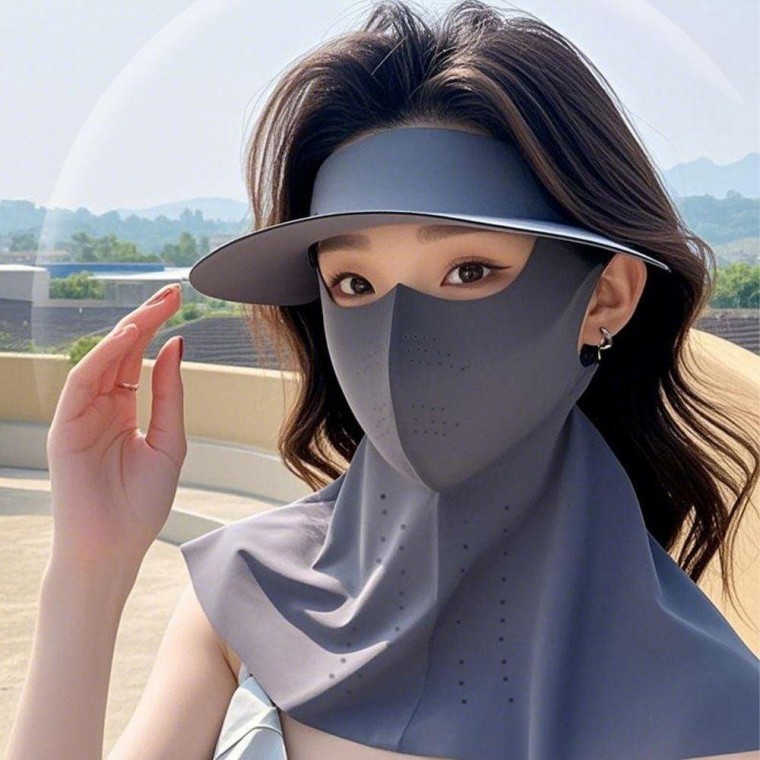 로즈니 올인원 쿨링 썬캡 마스크 스포츠 모자 스카프 골프