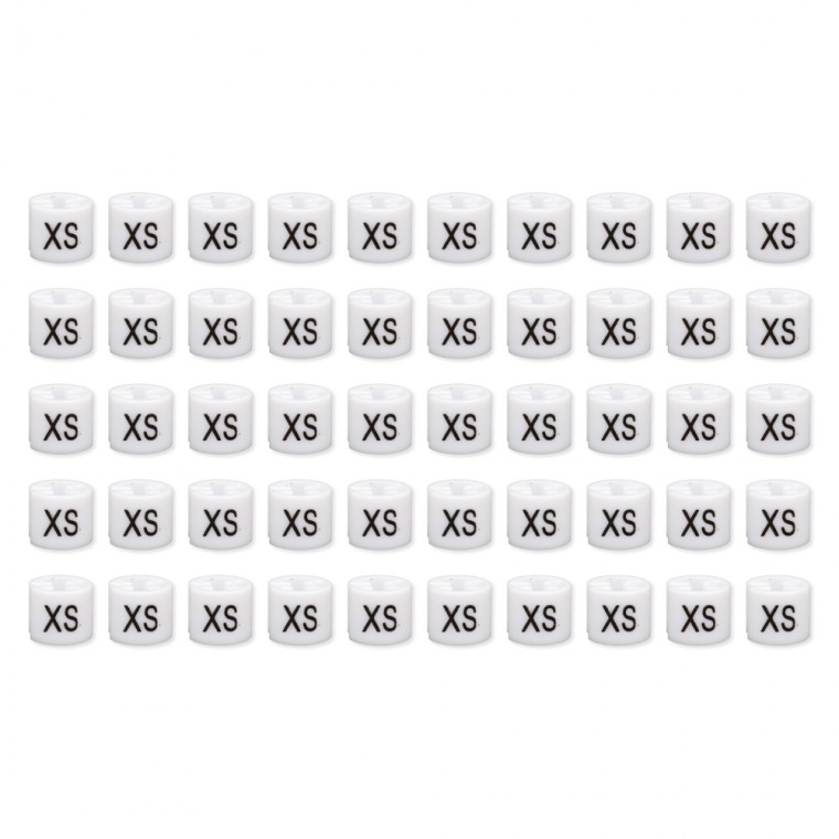 옷가게 매장용 옷걸이 사이즈링 50p XS