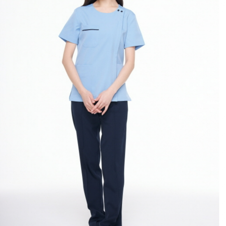 한울 간호사복 지퍼형 연소라 의료복 간호사 의류 테마의상 디자인