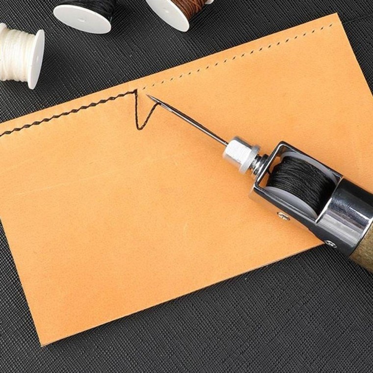 가죽 바느질 키트 송곳 바늘 공예 DIY 손재봉틀 손바느질 세트 도구 diy 라벨 제작