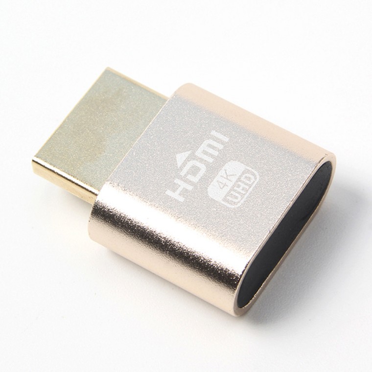 리빙러빙 원격제어 HDMI 더미플러그 4K 가상 모니터 디스플레이 어댑터 60hz 채굴 커넥터
