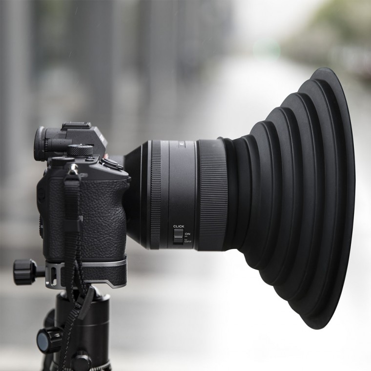 카메라 렌즈 스커트 커버 70mm 유리 케이스 빛반사 제거