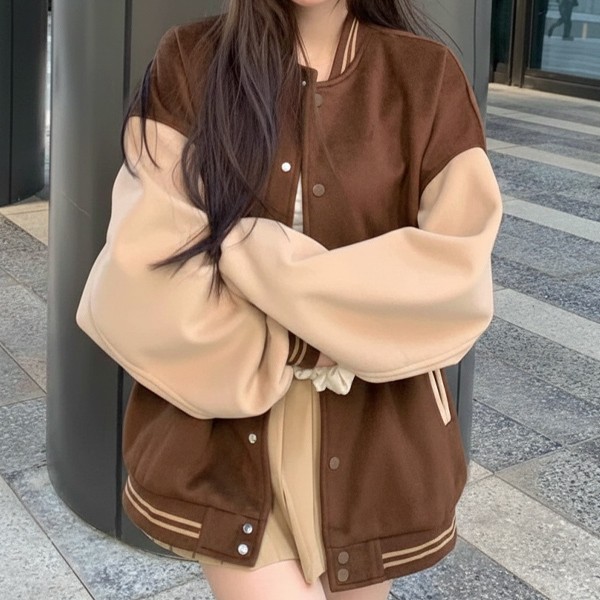 여성 기모 데일리 베이직 캐주얼 야구점퍼 LK-J020