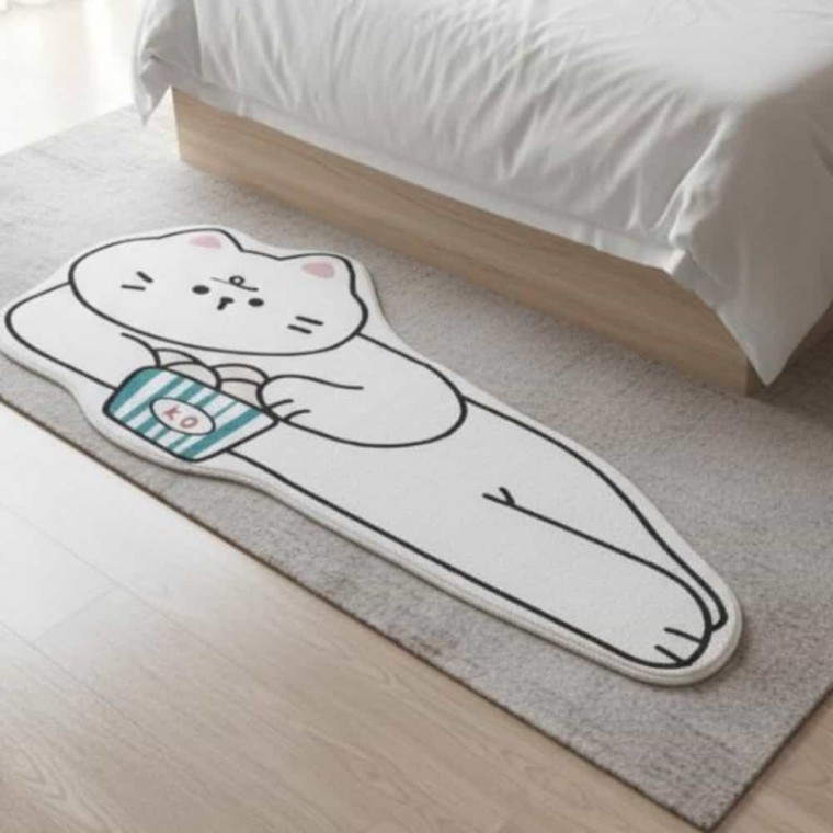거실 침대 러그 40x120cm 동물러그 발메트 카펫트 현관러그