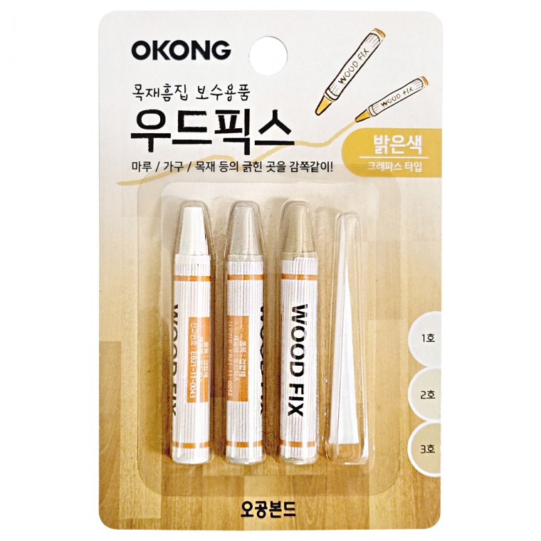 오공 우드픽스 (밝은색)바닥찍힘 보수 마루 흠집 틈새