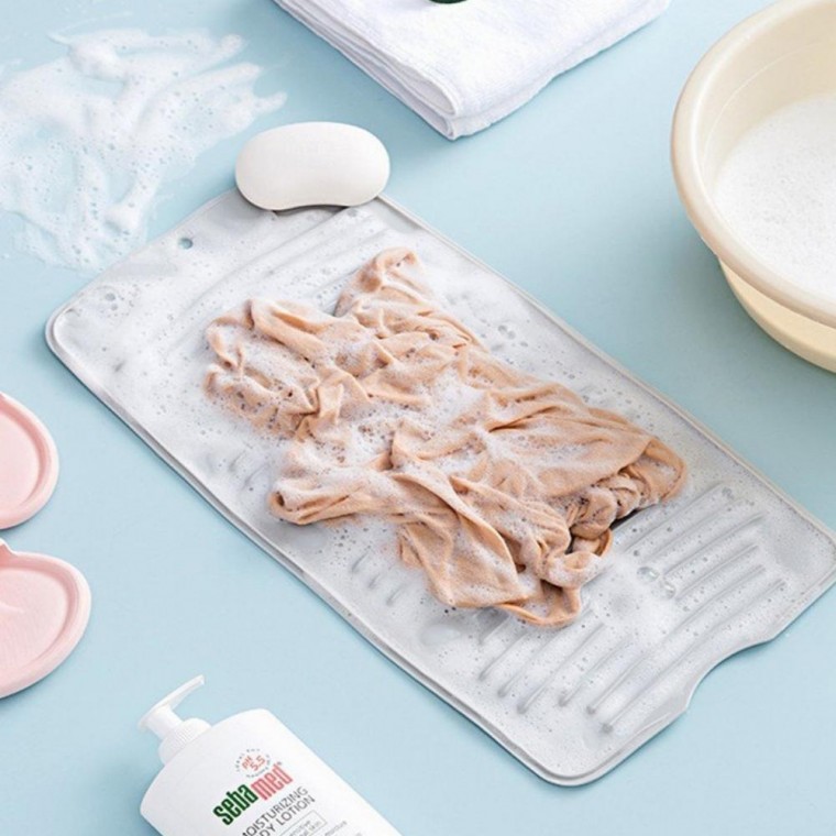 키밍 접이식 빨래판 흡착식 속옷세탁 손빨래 애벌빨래 자취용품 욕실용품