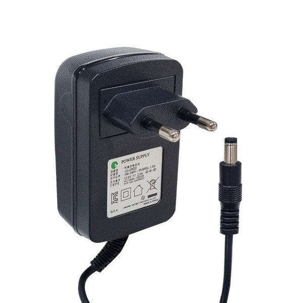 DC 12V 2A 어댑터 벽걸이형 2.4M 모니터 LED 공유기 CCTV 직류 전원 장치