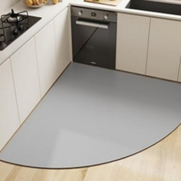 규조토 미끄럼방지 코너 발매트 주방용 120x120cm 부채꼴발매트 싱크대발매트 모서리발매트
