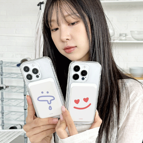 트라이코지 빅 와글와글 맥세이프 슬라이드 카드 지갑 카드 2장 수납
