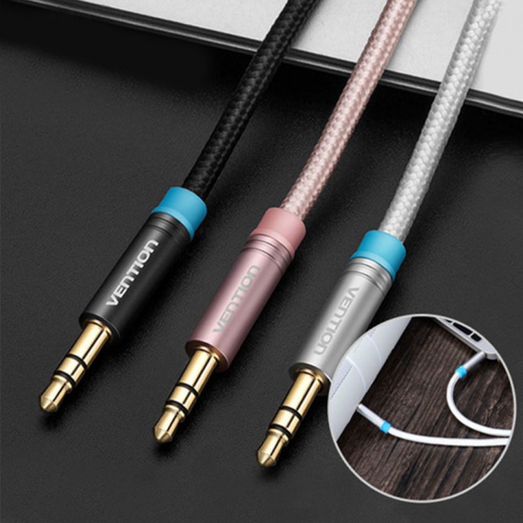 오디오 케이블 컬러 차량용 3.5mm 옥스선 스테레오선 [1m] 프리미엄
