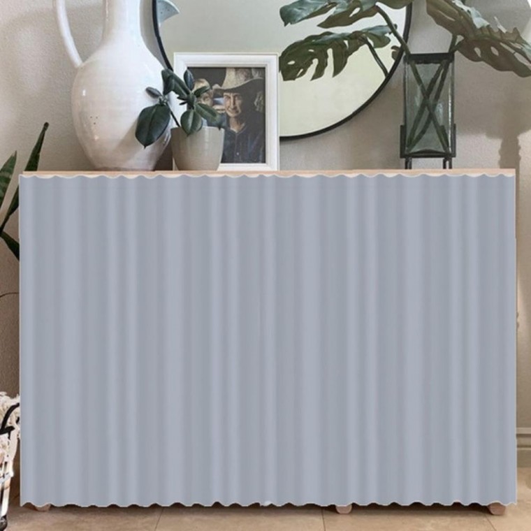 단색 찍찍이 가림막 커튼 바란스 60x90cm 실내 인테리어용 가리개커튼 주방가림막 가림막천