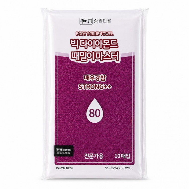 송월 빅 다이아몬드 때밀이 마스터 80 매우강함 10매입