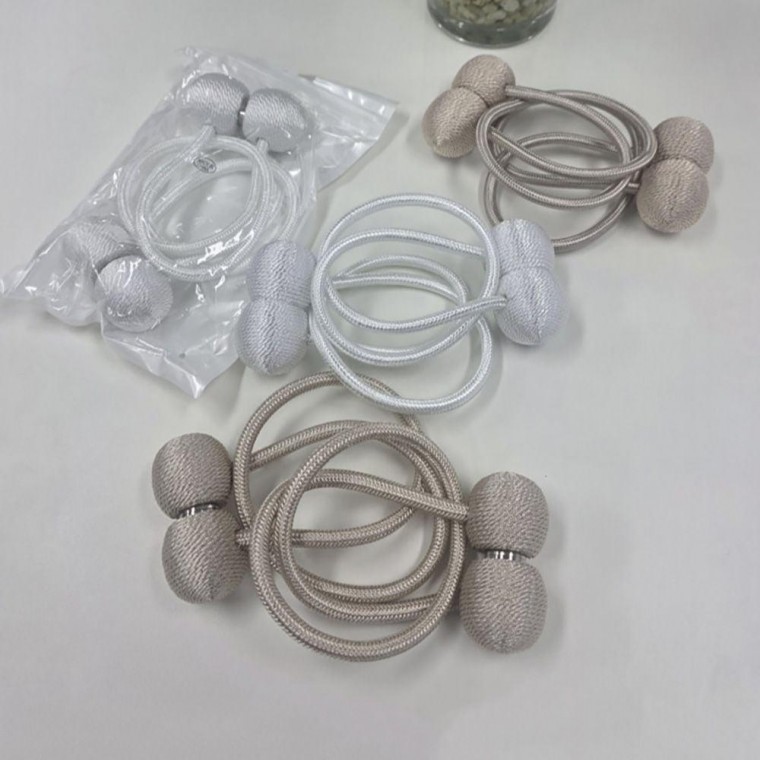 거실 안방 커튼 인테리어 용품 간편 자석 타이백 커튼끈 부자재 커튼레일 브라켓 자석끈