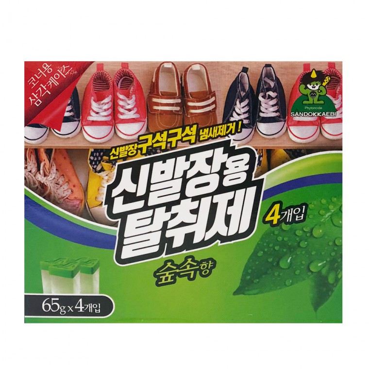 산도깨비 신발장용탈취제 숲속향65g 4p냄새제거 방향제