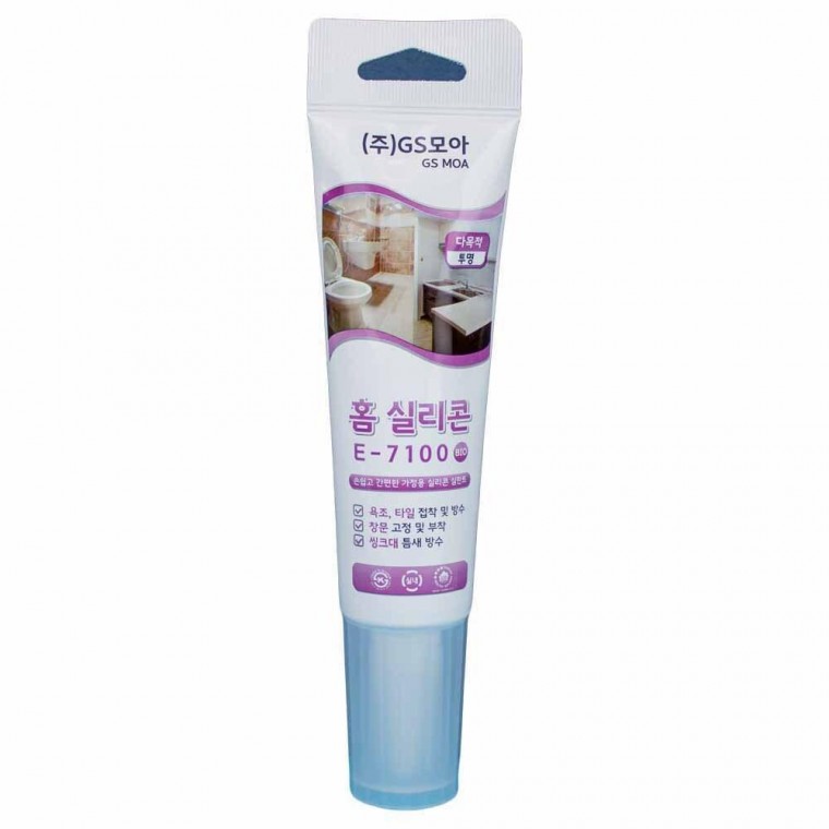 GS모아 다목적 홈 실리콘 틈새 충진제 E-7100 100ml(600098)-투명