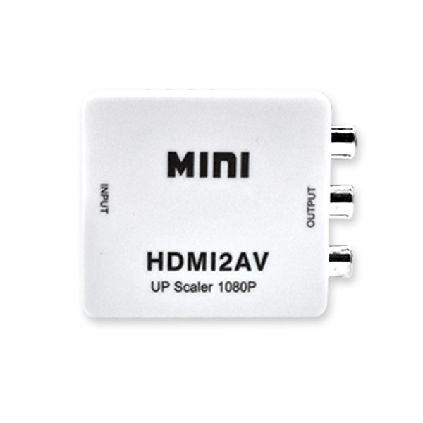 (HD-V02) HDMI to AV 변환 컨버터 HDMI 커넥터를 아날로그 티비 모니터에 사용