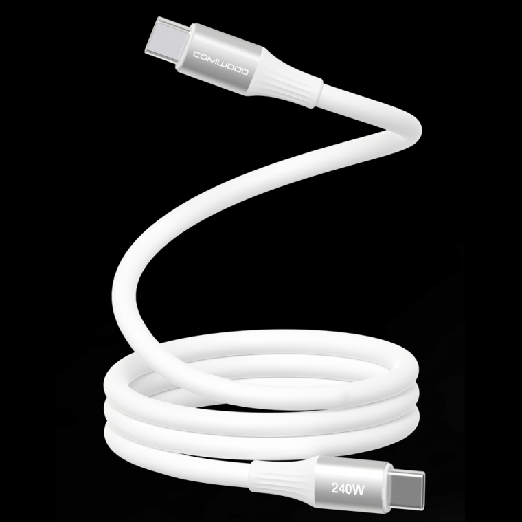 마그네틱 실리콘 초고속 충전케이블 CtoC 240W 1.2M CWC-PDM1224CC