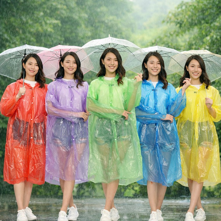 단추형 일회용 우의 우비 DD-10771