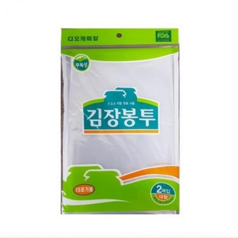김장비닐봉투 대10매 김장봉투 디오 청소용품 김장 대형 비닐봉투 15포기