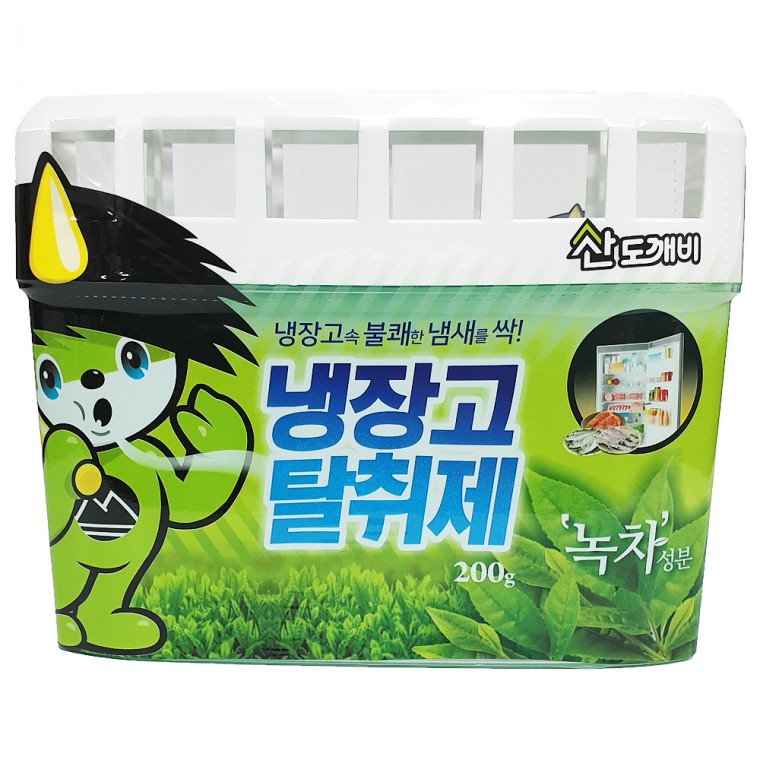 산도깨비 냉장고탈취제 녹차(200g) 음식물 냄새제거