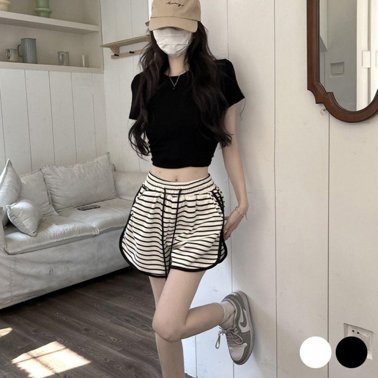 잔스트라이프 옆라인 비치 반바지 기능성 데일리 트레이닝 일상복 운동 청반 여자 여성