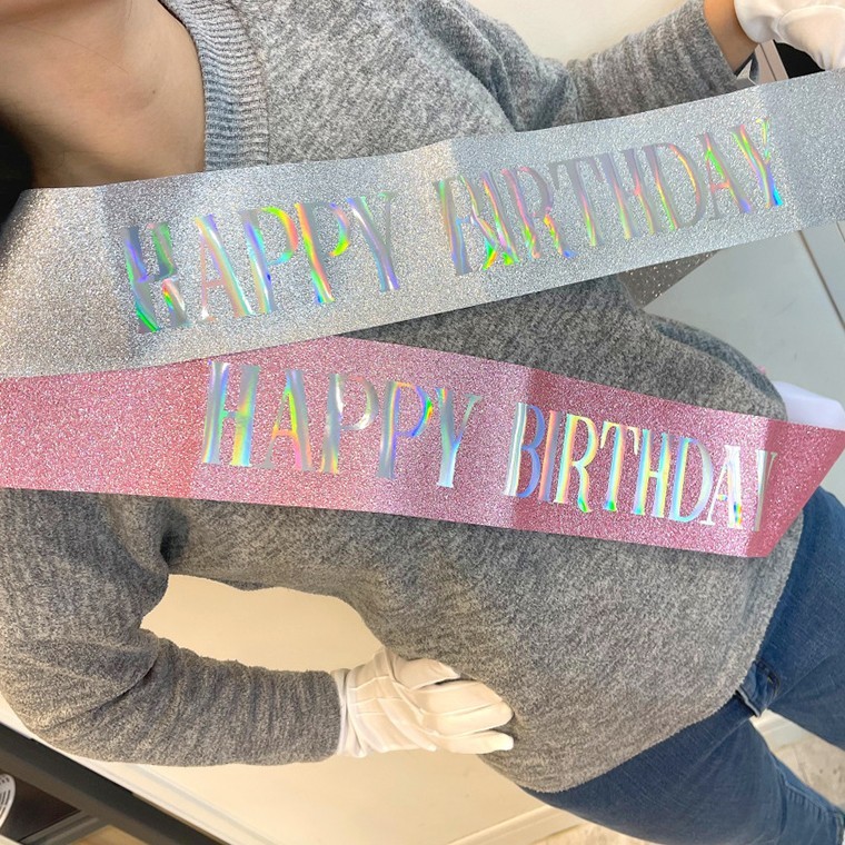 생일축하 어깨끈 장식